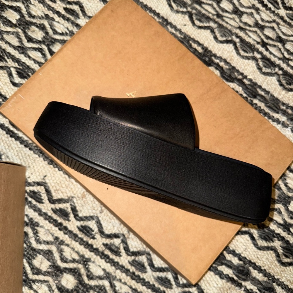 SA by Anthro Black Platform Sandals